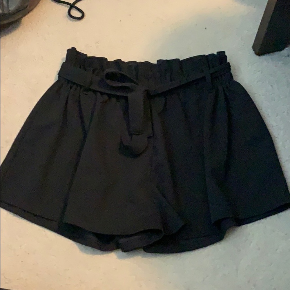 Black Tie Shorts